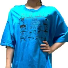 ギルダン ザ キャリア アカデミー Tシャツ XL ブルー 青 古着