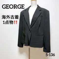 GEORGE テーラードジャケット ブラック 可愛い 美品 おしゃれ