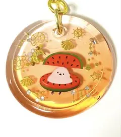 シマエナガの誕生キーホルダー