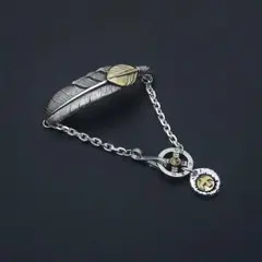 フェザーブレスレット、ファッショナブルなタイシルバーのカップルブレスレット