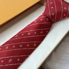 極美品✨ルイヴィトン 最高級ネクタイ モノグラム ハンドライティング 8cm