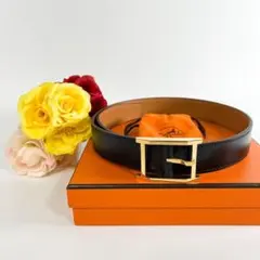 ✨極美品・箱付✨ エルメス HERMES レザーベルト アピ 65サイズ