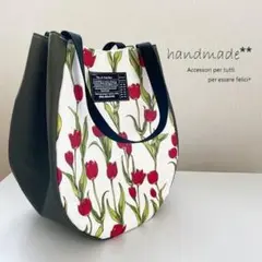 バルーンバッグ♡Retro tulip＆Khaki