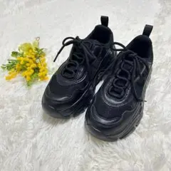 未使用　レプシム　厚底スニーカー　ブラック　Mサイズ　23センチ　軽量　脚長効果