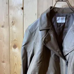 ss2052 RETRO GIRL フェイクレザー ジャケット M ブラウン
