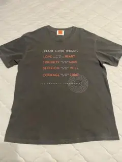 フランク・ロイド・ライト Tシャツ フェードグレー　size M