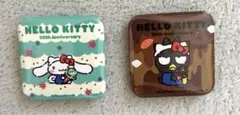 サンリオ サーティワン オリジナル缶バッジ シナモロール バッドばつ丸