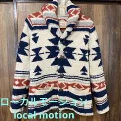 local motionローカルモーション ボリュームスリーブ カーディガン