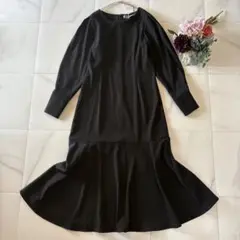 新品未使用　ナノユニバース　黒　ティアードワンピース