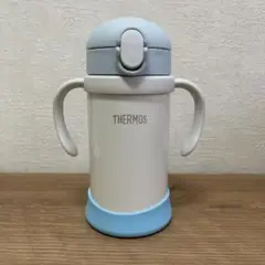 サーモスTHERMOS ベビーストローマグ ブルーホワイト 350ml