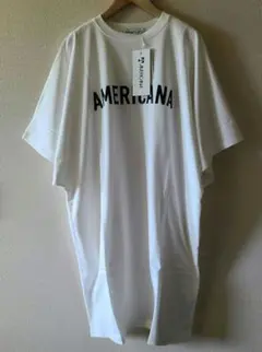 新品未使用　Americana　アメリカーナ　ロングロゴTシャツ　チュニック丈