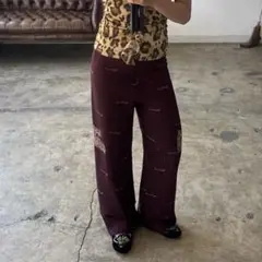 Tiger print easy pants 海外ガール