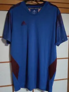 ✨本日限定販売✨adidas 青 ショートスリーブ シャツ