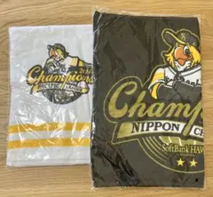 NPB ソフトバンクホークス 2014年 パリーグ優勝・日本一記念 タオルセット