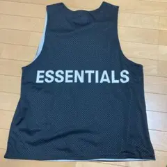 ESSENTIALS メッシュタンクトップ 黒
