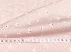☆チェック ハギレ コレクション㉙可愛いピンクのチェック ラバープリント 穴あき