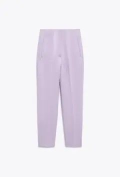 ZARA ハイウエストパンツ　リラ　M