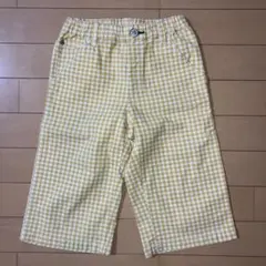 Ｆ.O ＫＩDＳ　黄色　チェック　ハーフパンツ　130cm