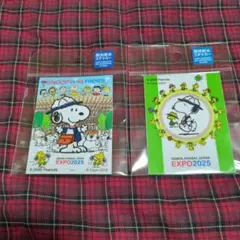 EXPO2025 PEANUTS スヌーピー 耐光耐水ステッカー　２種類
