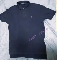 Polo by Ralph Lauren ネイビー ポロシャツ Sロゴ赤