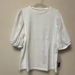 再値下げ‼️￼新品　シフォン袖トップス　ホワイト