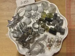 お得なパーツアソート！【A02】シルバー系！チェーンタッセル！レトロコンチョ！
