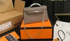 HERMES ベージュ ショルダーバッグ