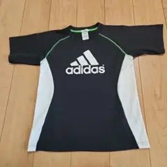 adidas CLIMLITE Tシャツ 160 黒/白/緑