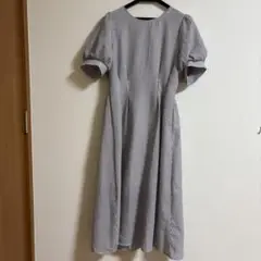 ストライプ柄 半袖ワンピース Mサイズ