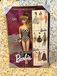 MATTEL - マテル1959年復刻版バービー Amazon.com: Barbie 35th Anniversary Doll (Brunette Hair