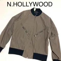 お洒落な エヌハリウッド N.HOLLYWOOD MA-1風ミリタリージャケット
