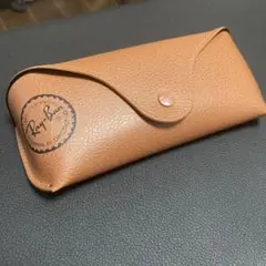 Ray-Ban レザー メガネケース ブラウン