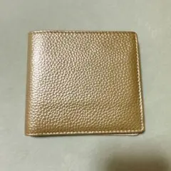 ゴールド 二つ折り財布　新品未使用