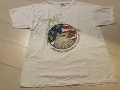【90s GILDAN USA製 】 星条旗×イーグルプリントTシャツ XL