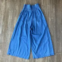 FAVORI デニム　ガウチョパンツ　38
