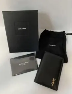 【定価約5万円】 サンローラン カードケース ウォレット 財布 二つ折り YSL