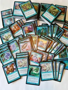 【MTG】引退品まとめ売り㉗［旧枠］青 450枚セット コモン・アンコモン入り