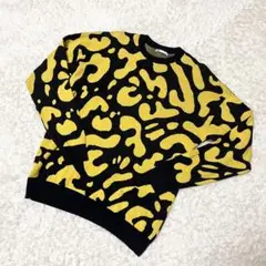 ✨超人気完売品✨ ZARA 総柄 ニット おしゃれ セーター コットン ゆるだぼ