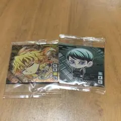 鬼滅の刃 ディフォルメシールウエハース　善逸　愈史郎