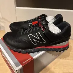 新品　New Balance 574 ゴルフシューズ ブラック/レッド