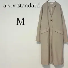 アー ヴェヴェスタンダード スプリングコート 【M】ノーカラーコート ポケット