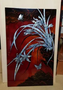 ベトナム　漆絵　シャガール風 ベトナム 漆絵 ラッカーアート クリムト風 Vietnam Lacquer