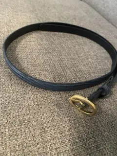 マメクロゴウチ　レザーベルト　ブルー