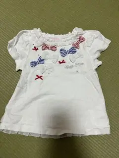 美品　メゾピアノ　リボン　Tシャツ