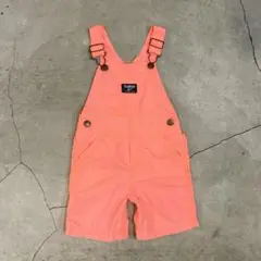 蛍光ピンク OSHKOSH キッズ オーバーオール 2歳くらい ビンテージ