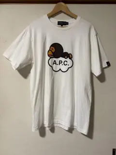 APE × A.P.C. エイプ×アーペーセーコラボTシャツ（M）