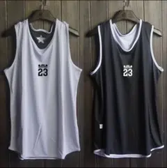 新品未開封 L レブロンジェームス リバーシブル 灰黒 タンクトップ NBA