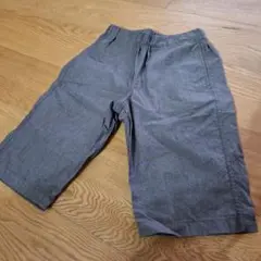 ユニクロ　半ズボン　ダークグレー　綿　サイズ130