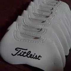 Titleist タイトリストGOLFアイアンカバー10個セット白