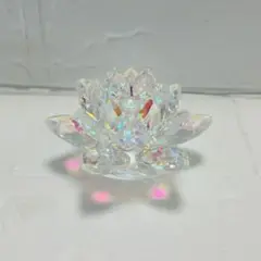 クリスタルロータス　蓮の花　オブジェ　置物